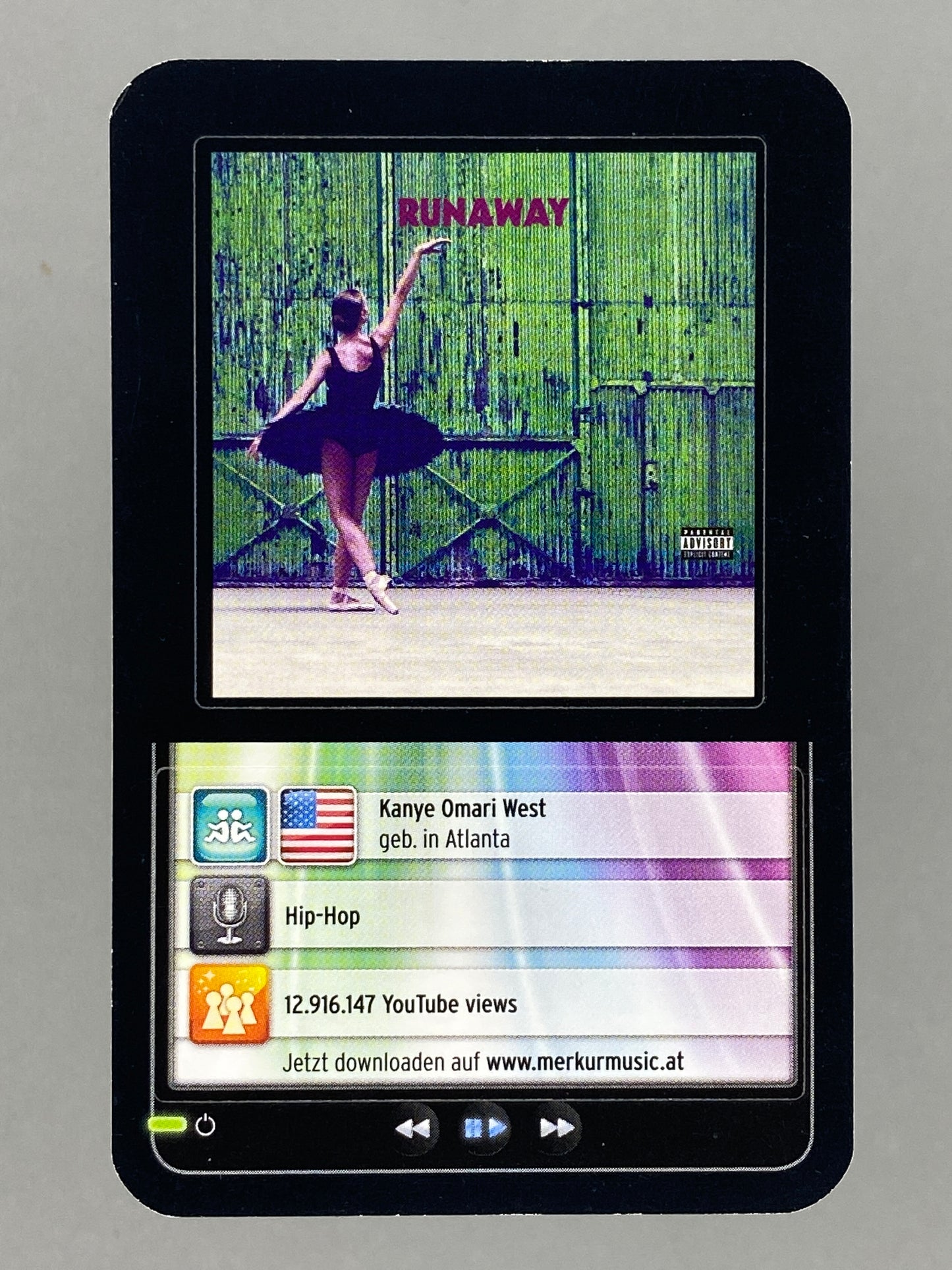 2012 Merkur Kanye West Star & Tunes Sticker (Austria) (Music)