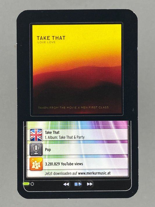 2012 Merkur Take That Star & Tunes Sticker (Austria) (Music)