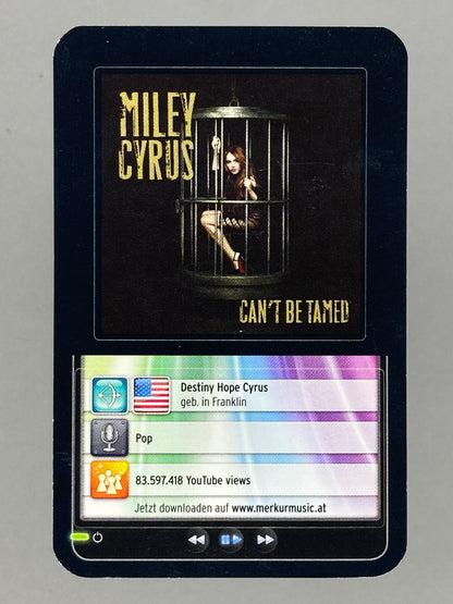 2012 Merkur Miley Cyrus Star & Tunes Sticker (Austria) (Music)
