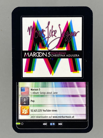 2012 Merkur Maroon 5 Star & Tunes Sticker (Austria) (Music)