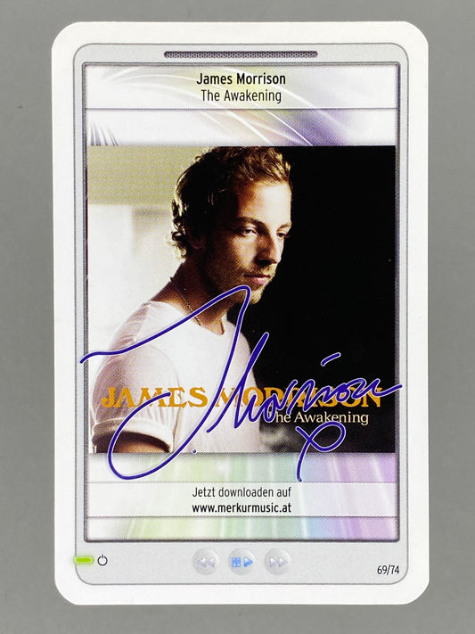 2012 Merkur #69/74 James Morrison Star & Tunes Autograph Card (Austria) (Music)
