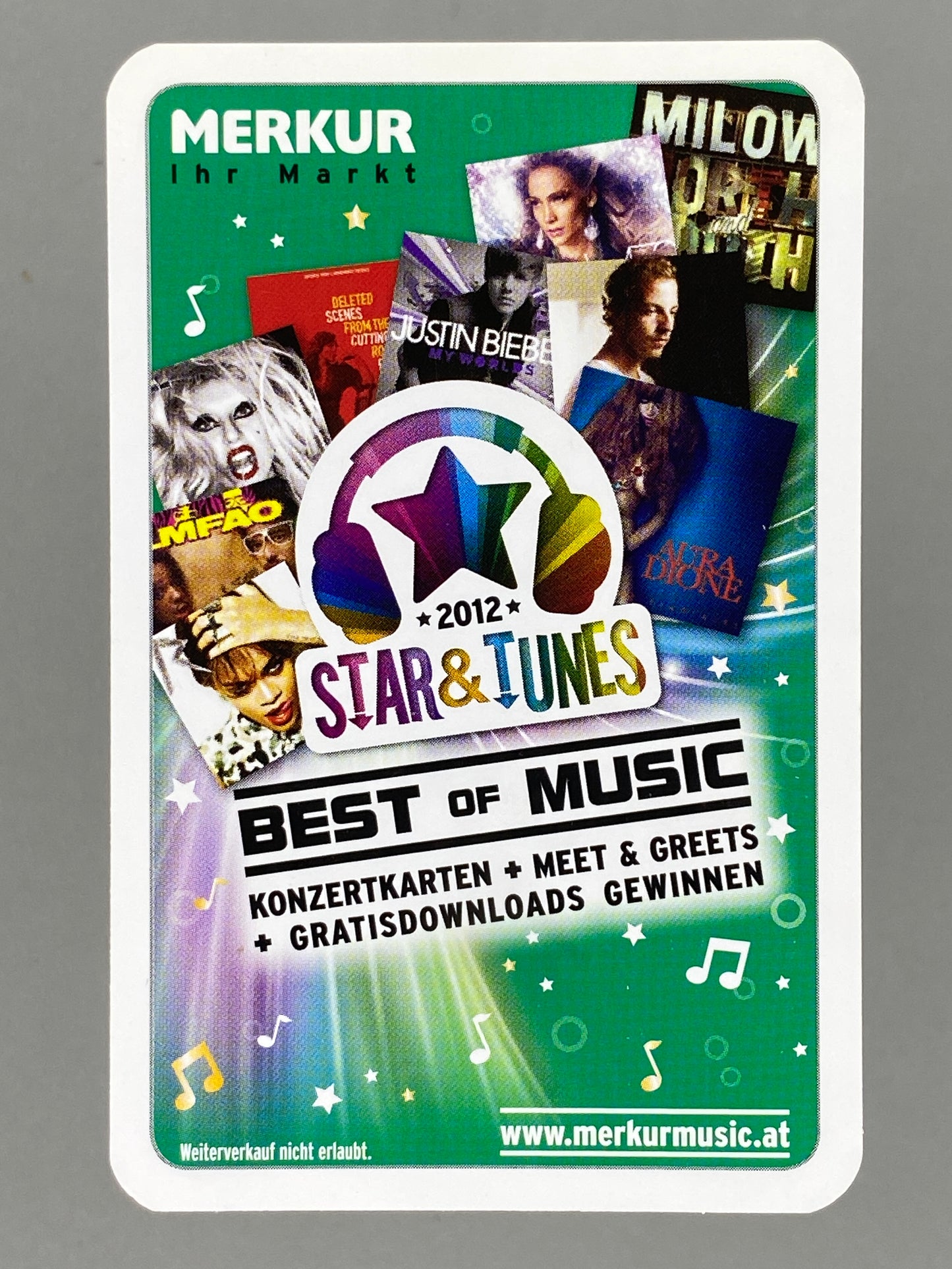 2012 Merkur #72/74 Florence & the Machine Star & Tunes Autograph Card (Austria) (Music)