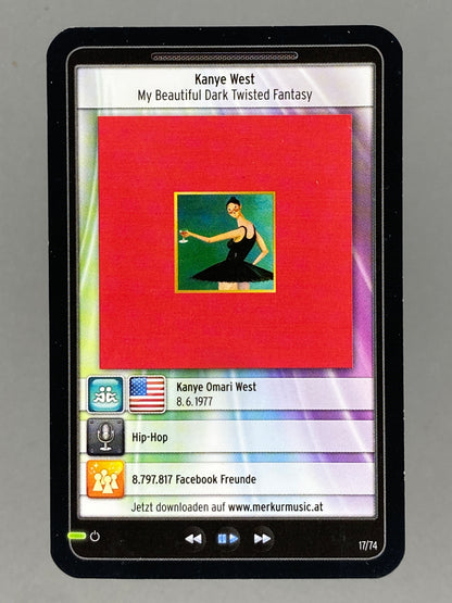 2012 Merkur #17/74 Kanye West Star & Tunes (Austria) (Music)