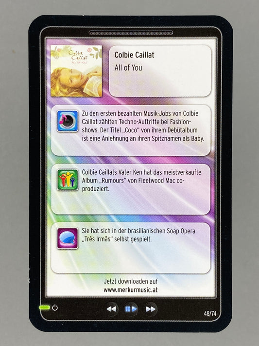 2012 Merkur #48/74 Colbie Callat Star & Tunes (Austria) (Music)