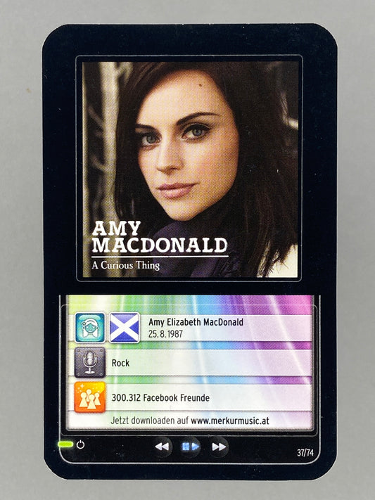 2012 Merkur #37/74 Amy Macdonald Star & Tunes Sticker (Austria) (Music)