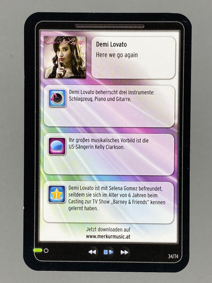 2012 Merkur #34/74 Demi Lovato Star & Tunes (Austria) (Music)