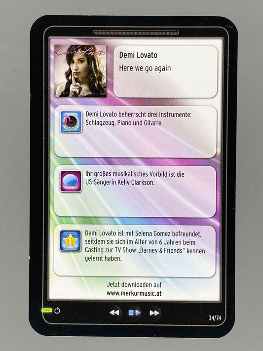 2012 Merkur #34/74 Demi Lovato Star & Tunes (Austria) (Music)