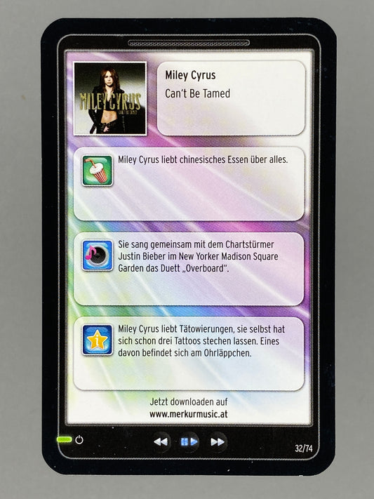 2012 Merkur #32/74 Miley Cyrus Star & Tunes (Austria) (Music)
