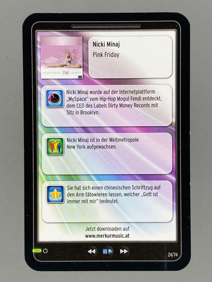 2012 Merkur #24/74 Nicki Minaj Star & Tunes (Austria) (Music)