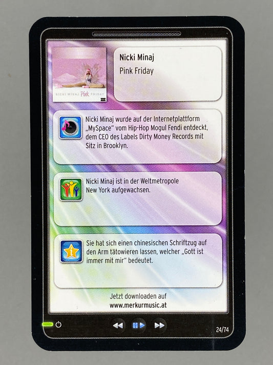 2012 Merkur #24/74 Nicki Minaj Star & Tunes (Austria) (Music)