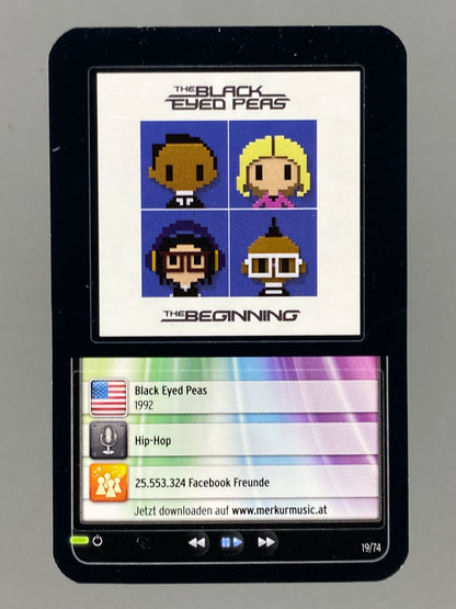2012 Merkur #19/74 Black Eyed Peas Star & Tunes Sticker (Austria) (Music)