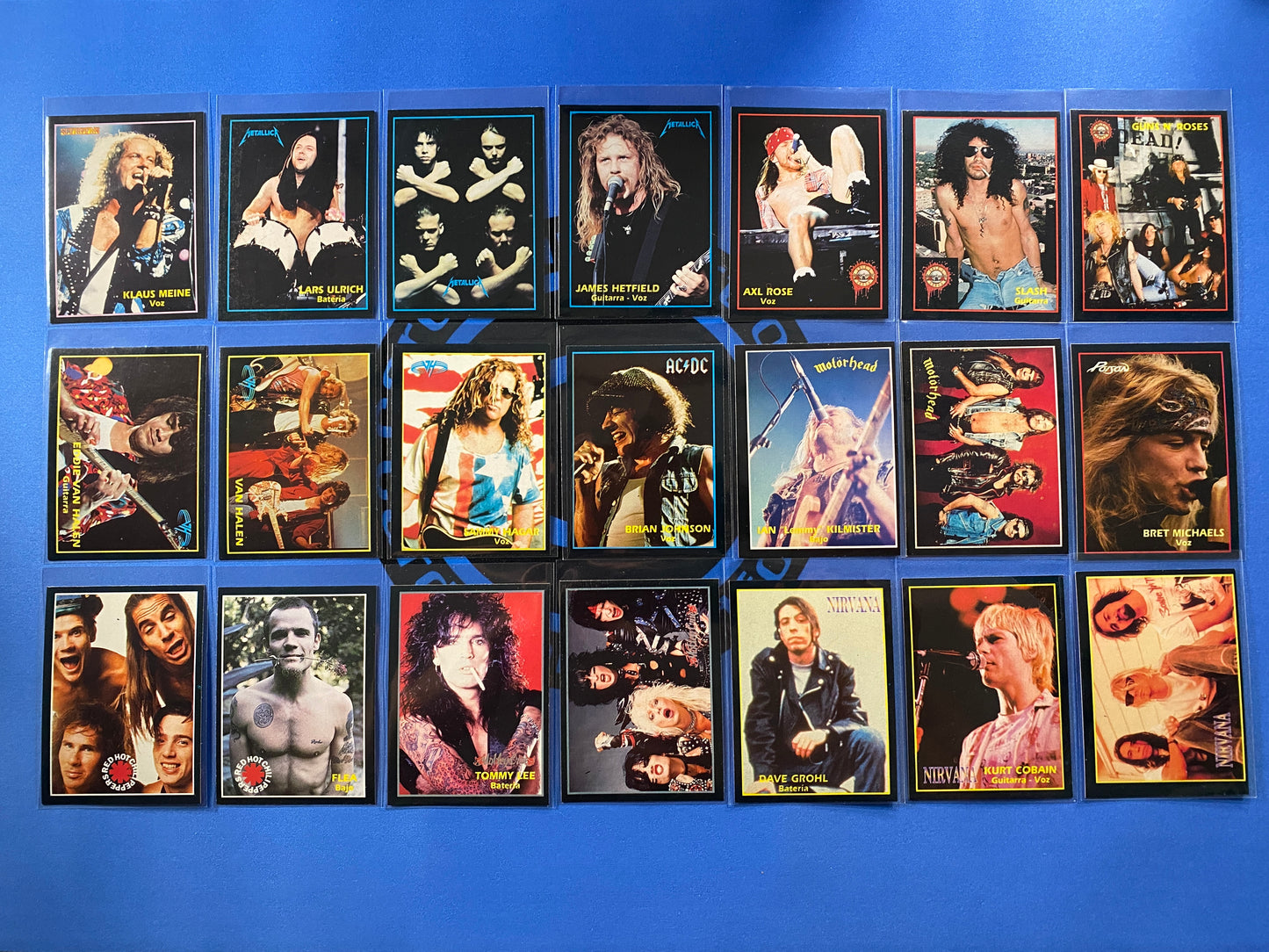 1994 Ultra Figus International Rock Cards Complete 200 Card Set (Argentina) (Music)