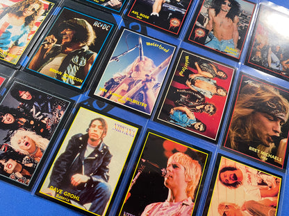 1994 Ultra Figus International Rock Cards Complete 200 Card Set (Argentina) (Music)
