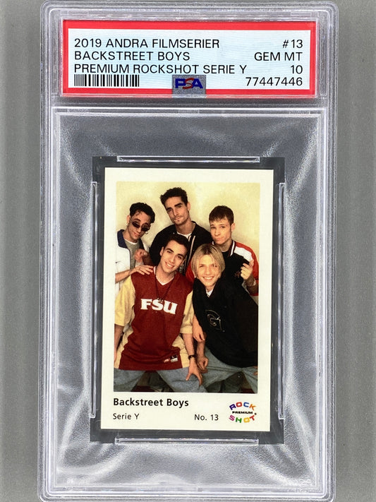 2019 Andra Filmserier #13 Backstreet Boys Premium ROCKSHOT Serie Y PSA 10 Pop 2 (Music)