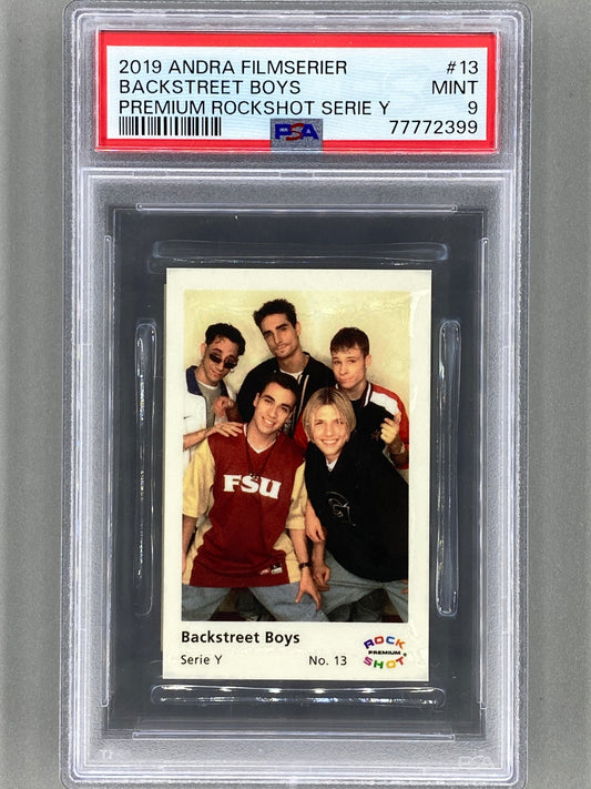 2019 Andra Filmserier #13 Backstreet Boys Premium ROCKSHOT Serie Y PSA 9 Pop 1 - 2 Higher (Music)