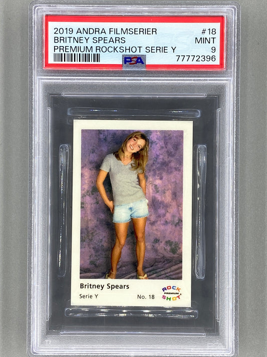 2019 Andra Filmserier #18 Britney Spears Premium ROCK SHOT Serie Y PSA 9 Pop 3 (Music)