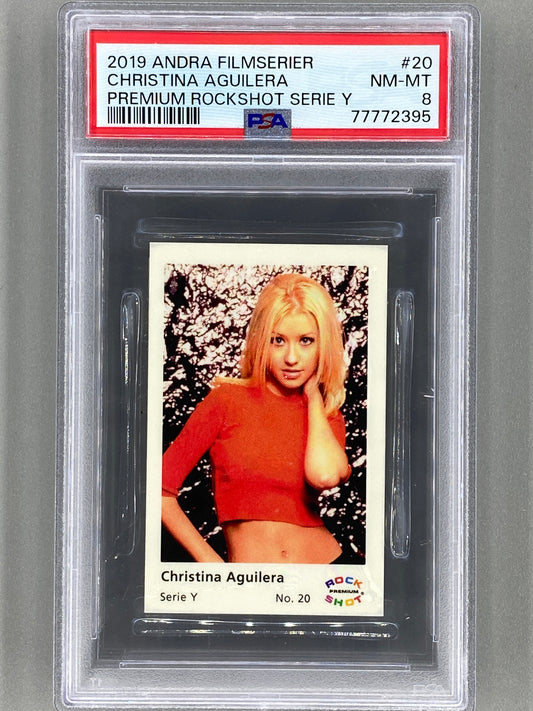 2019 Andra Filmserier #20 Christina Aguilera Premium ROCKSHOT Serie Y PSA 8 Pop 2 (Music)