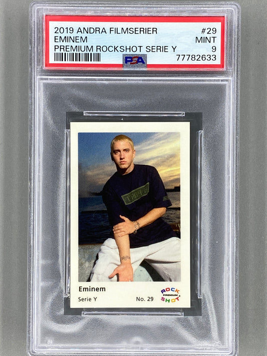 2019 Andra Filmserier #29 Eminem Premium ROCK SHOT Serie Y PSA 9 Pop 11 (Music)