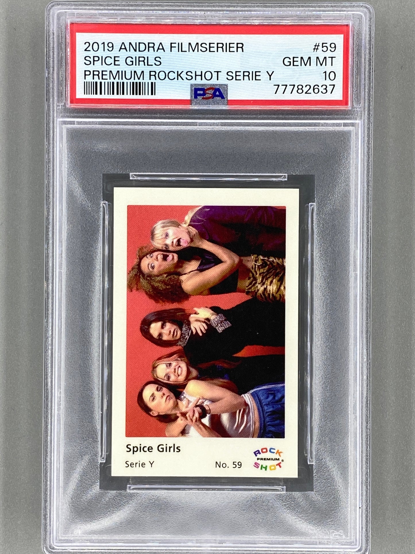 2019 Andra Filmserier #59 Spice Girls Premium ROCK SHOT Serie Y PSA 10 Pop 3 (Music)