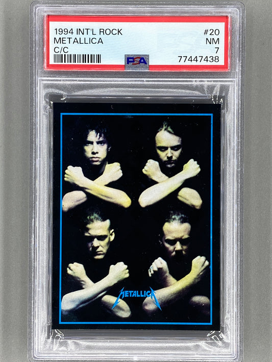 1994 Ultra Figus #20 Metallica Intl Rock Cards Collection PSA 7 - Pop 3 (Music)