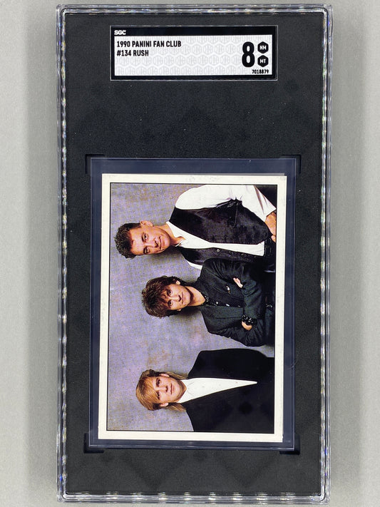 1990 Panini #134 Rush Fan Club Collection SGC 8 - Pop 1 (Music)