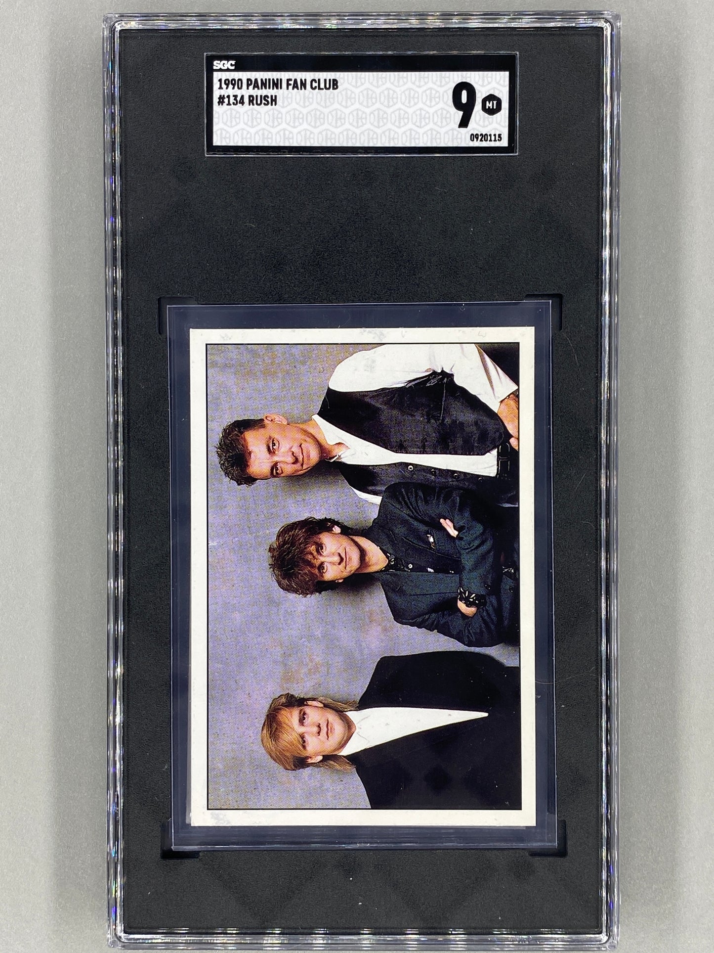 1990 Panini #134 Rush Fan Club Collection SGC 9 - Pop 1 (Music)