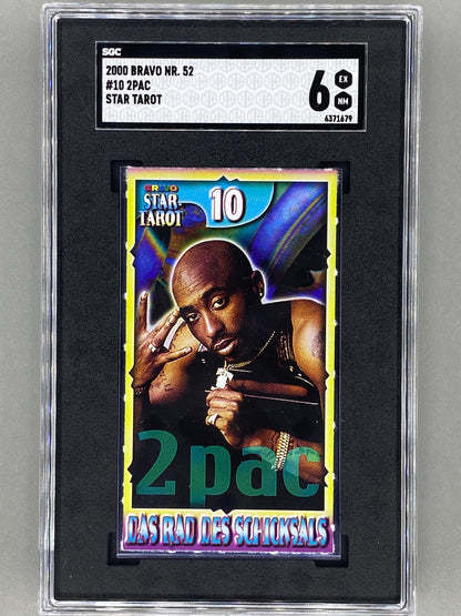 2000 Bravo Star Tarot #10 2Pac Tupac Nr. 52 SGC 6 Pop 1 (Germany) (Music)