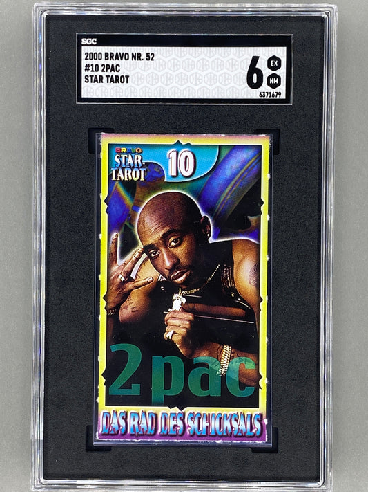2000 Bravo Star Tarot #10 2Pac Tupac Nr. 52 SGC 6 Pop 1 (Germany) (Music)