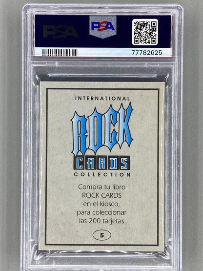 1994 Ultra Figus #5 Axl Rose Intl Rock Cards Collection Guns N Roses PSA 8 Pop 1 (Music)