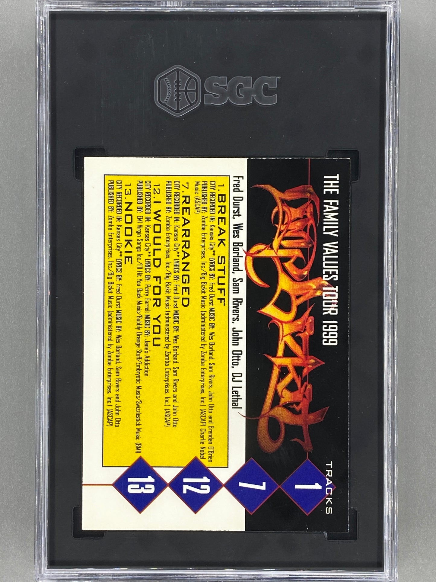 2000 The Family Values Tour Limp Bizkit SGC 9 Pop 2 (Music)