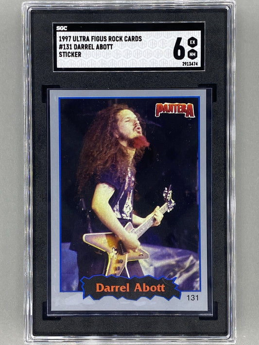 1997 Ultra Figus #131 Darrel Dimebag Abott Rock Nacional E Intl Sticker SGC 6 Pop 2 (Music)