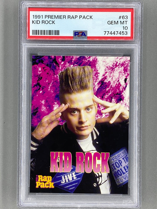 1991 Premier Rap Pack #63 Kid Rock PSA 10 - Pop 25 (Music)