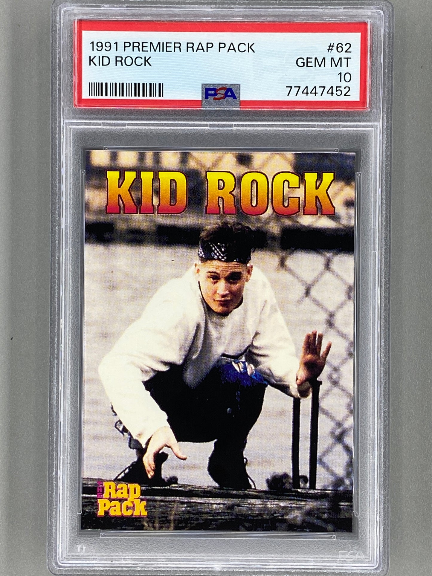 1991 Premier Rap Pack #62 Kid Rock PSA 10 - Pop 31 (Music)