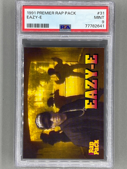 1991 Premier Rap Pack #31 Eazy-E PSA 9 Pop 33 (Music)