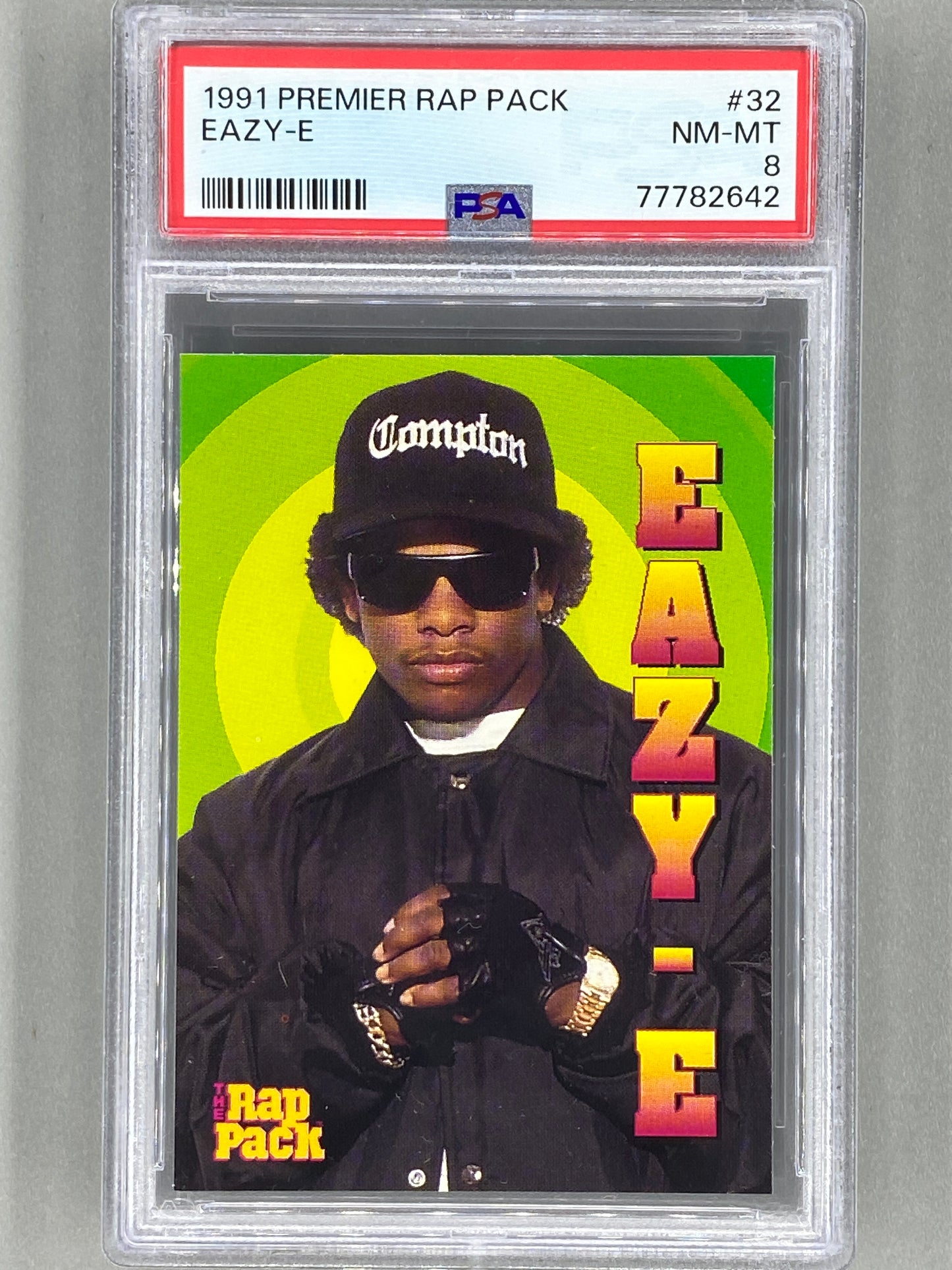 1991 Premier Rap Pack #32 Eazy-E PSA 8 Pop 28 (Music)