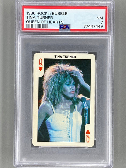 1986 Rock'n Bubble Tina Turner Queen of Hearts PSA 7 - Pop 1 - 11 Higher (Music)