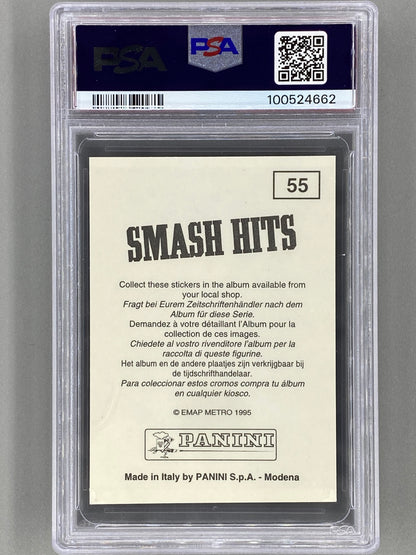 1995 Panini #55 Billie Joe Armstrong Smash Hits Stickers PSA 8 Pop 9 (Music)