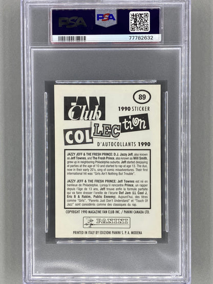 1990 Panini #89 Jazzy Jeff / Fresh Prince Fan Club Collection PSA 7 - Pop 1 (Music)