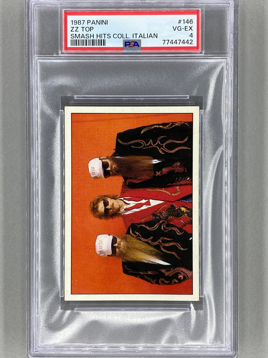 1987 Panini #146 ZZ Top Smash Hits Collection Italian PSA 4 - Pop 1 (Music)