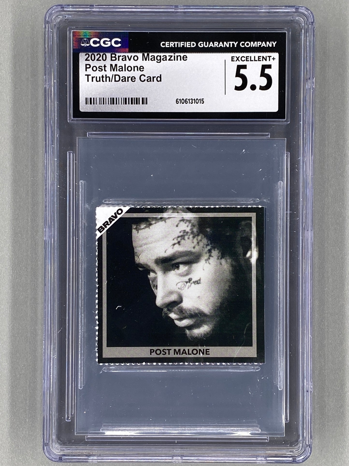 2020 Bravo Post Malone Truth / Dare Card (Germany) CGC 5.5 Pop 1 (Music)