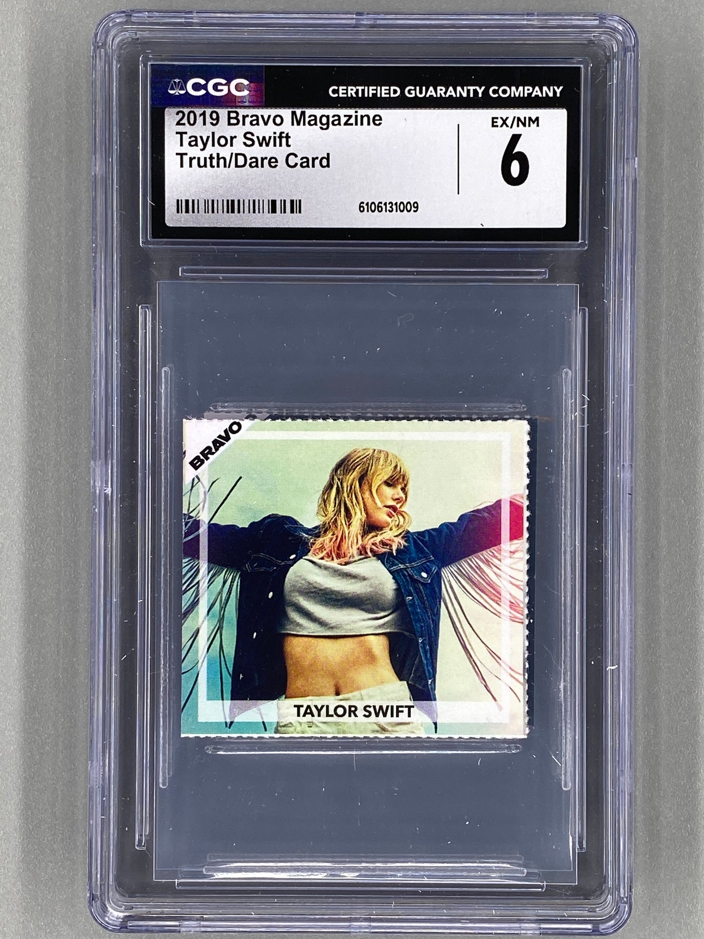 2019 Bravo Taylor Swift Truth / Dare Card (Germany) CGC 6 Pop 1 (Music)