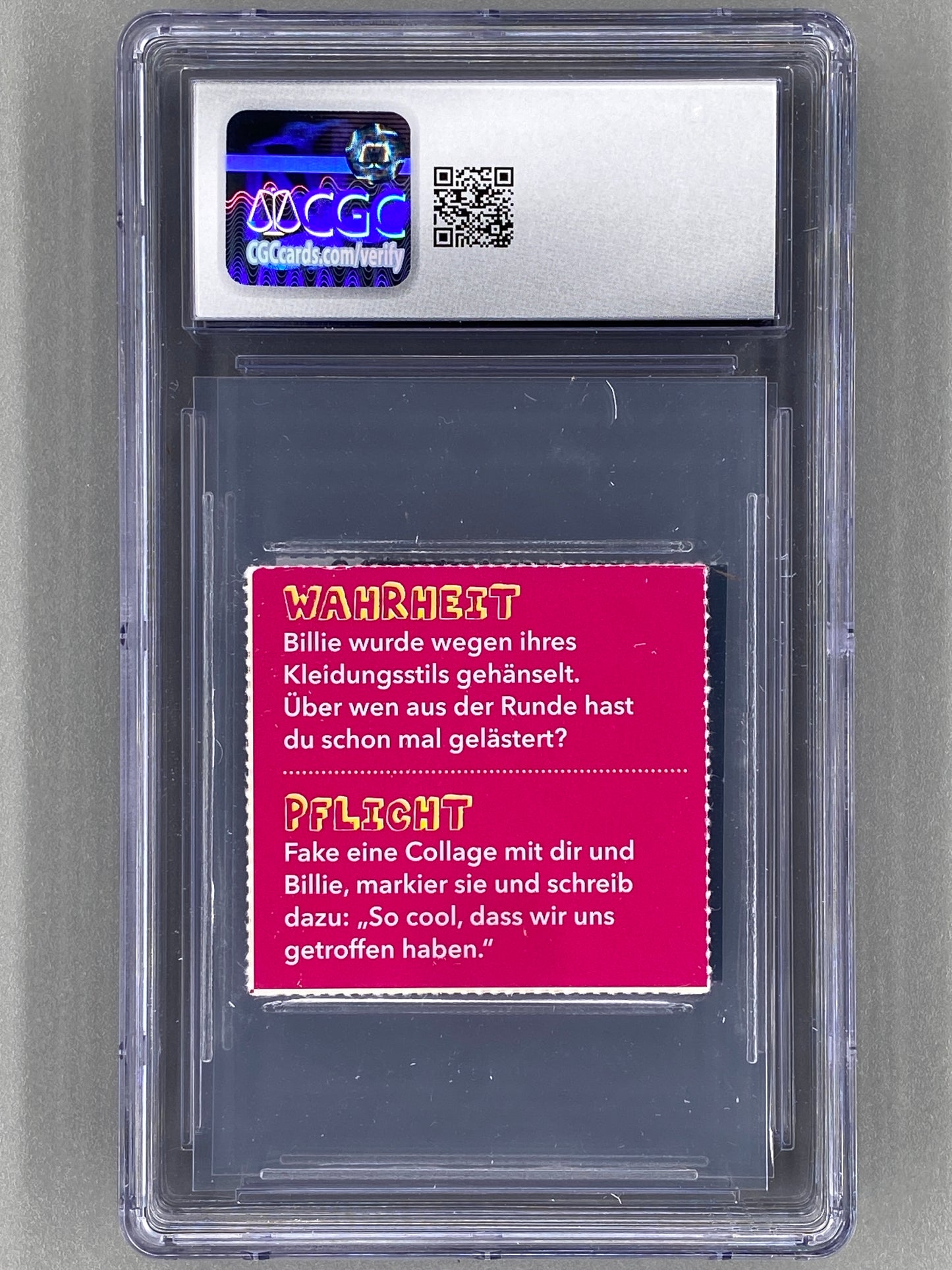 2019 Bravo Billie Eilish Truth / Dare Card (Germany) CGC 7.5 Pop 1 (Music)