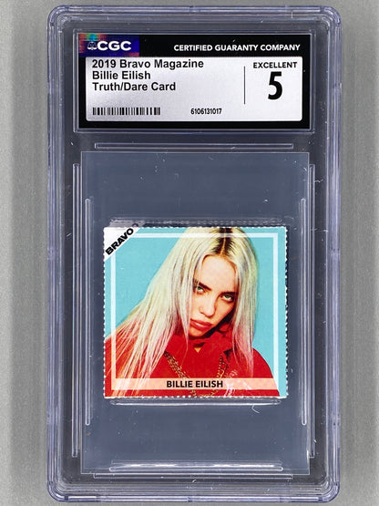2019 Bravo Billie Eilish Truth / Dare Card (Germany) CGC 5 Pop 1 (Music)