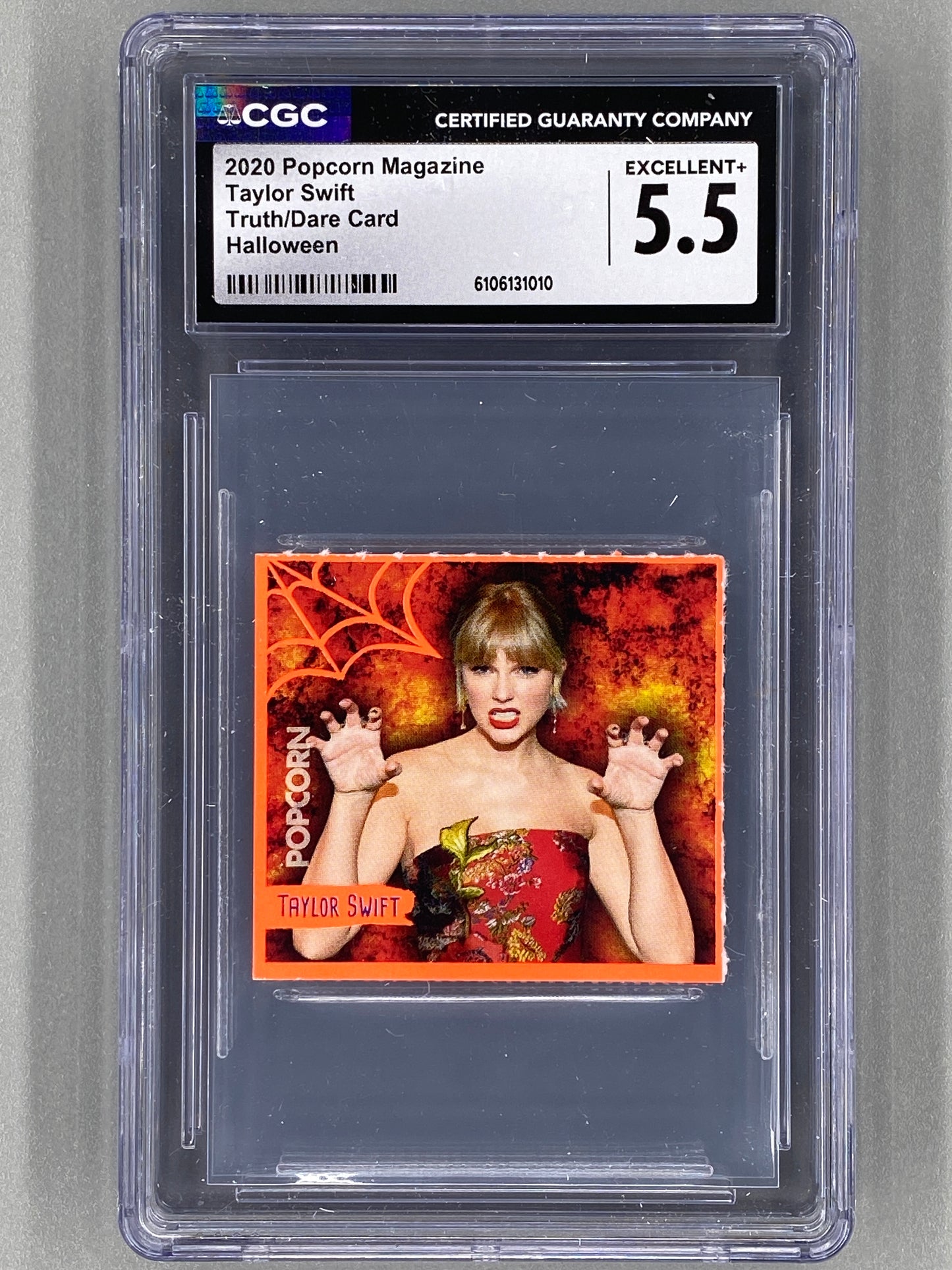 2020 Popcorn Taylor Swift Truth / Dare Card Halloween (Germany) CGC 5.5 Pop 1 (Music)