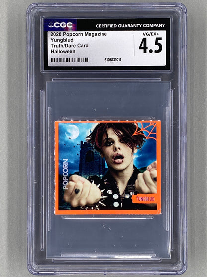 2020 Popcorn Yungblud Truth / Dare Card Halloween (Germany) CGC 4.5 Pop 1 (Music)