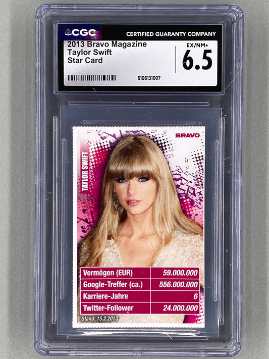 2013 Bravo Taylor Swift Star Quartett Card (Germany) CGC 6.5 Pop 1 (Music)