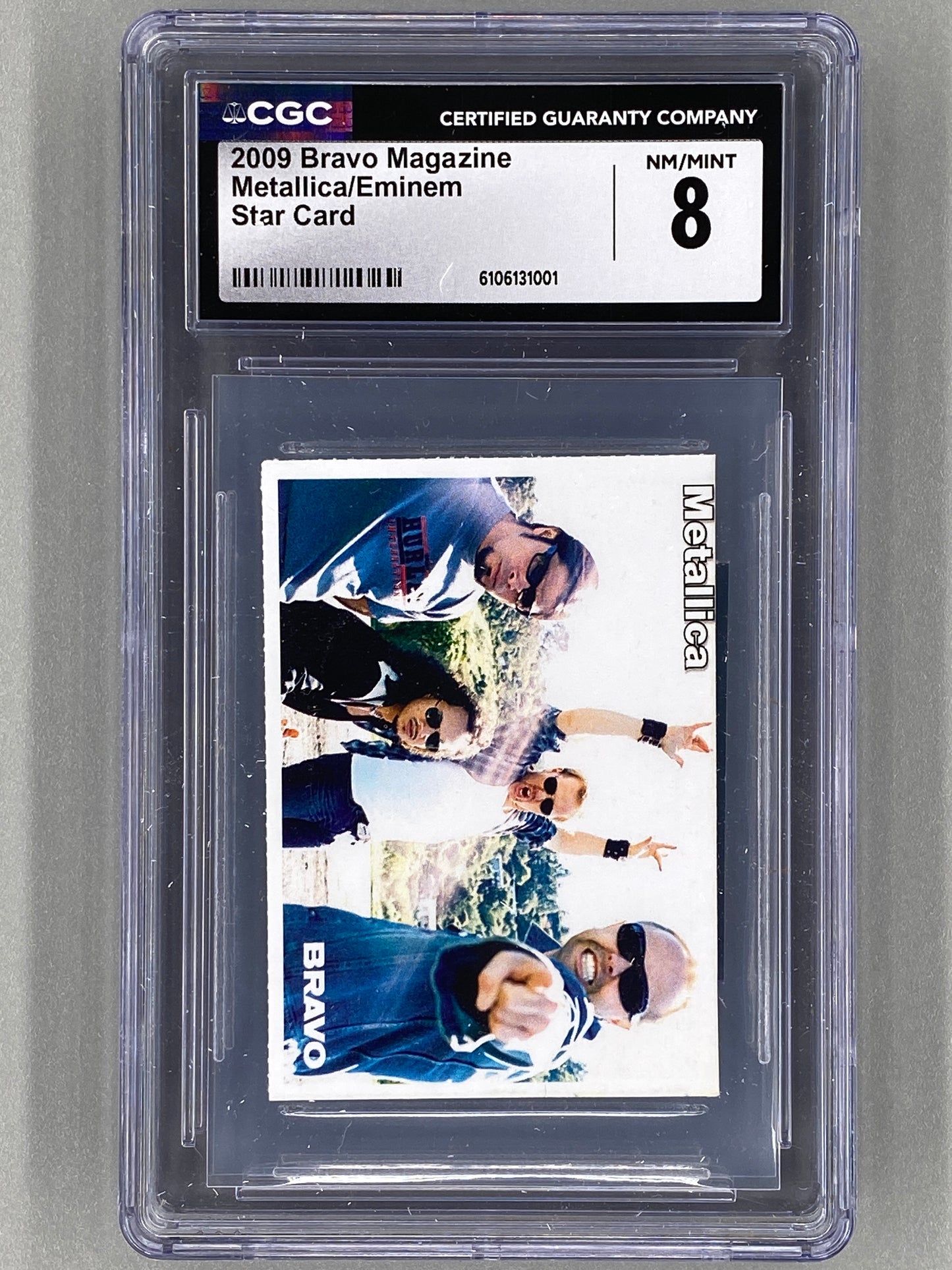 2009 Bravo Eminem / Metallica Star Card (Germany) CGC 8 Pop 1 (Music)