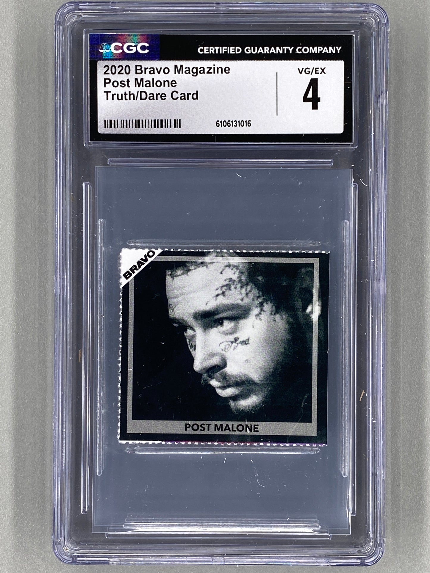 2020 Bravo Post Malone Truth / Dare Card (Germany) CGC 4 Pop 1 (Music)