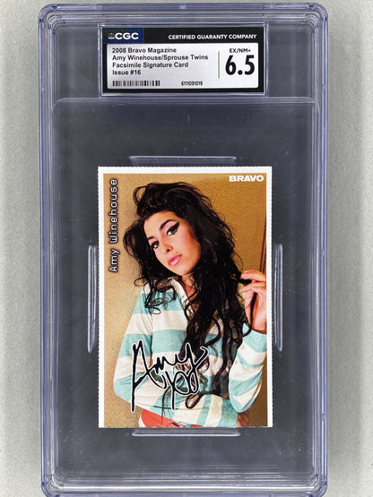 2008 Bravo Nr 16 Amy Winehouse / Sprouse Twins Autogrammkarten (Germany) CGC 6.5 Pop 1 (Music)
