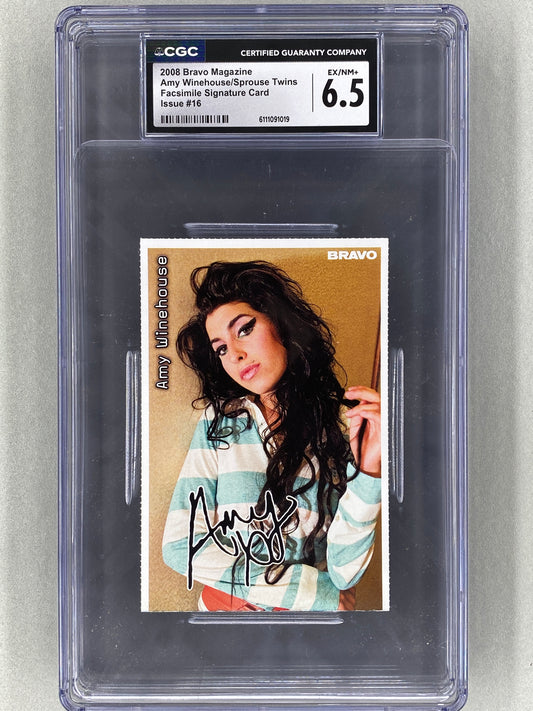 2008 Bravo Nr 16 Amy Winehouse / Sprouse Twins Autogrammkarten (Germany) CGC 6.5 Pop 1 (Music)